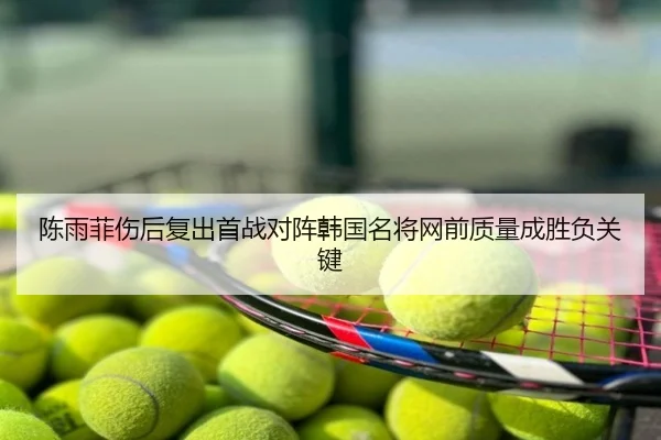 陈雨菲伤后复出首战对阵韩国名将网前质量成胜负关键
